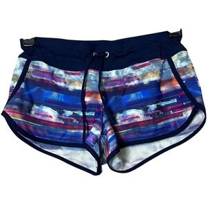 Athleta Athletic Shorts Watercolor Womens Size XS Drawstring